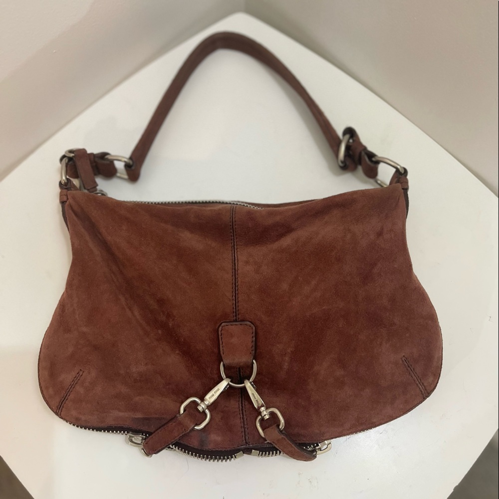 Vintage Suede Miu Miu purse
